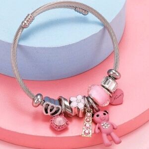 🐻 The Teddy Kollection: Teddy Bear charm Bangle
